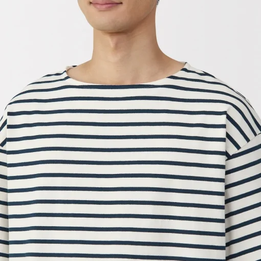 Sale Men's Washed Heavyweight Boat Neck Half Sleeve T-Shirt T-Shirts