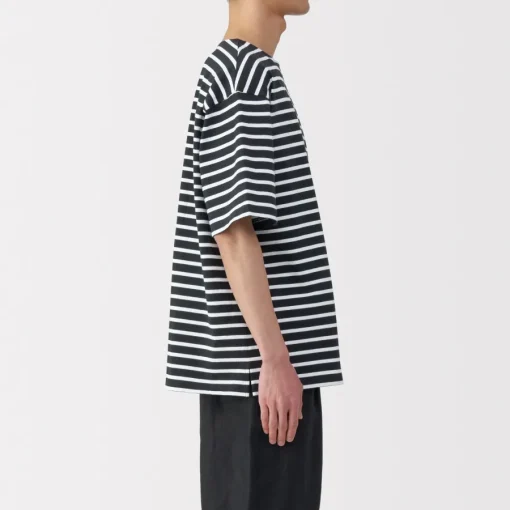 Sale Men's Washed Heavyweight Boat Neck Half Sleeve T-Shirt T-Shirts