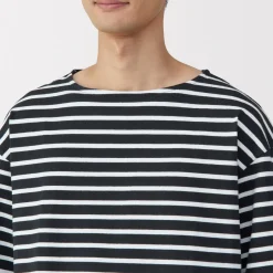 Sale Men's Washed Heavyweight Boat Neck Half Sleeve T-Shirt T-Shirts