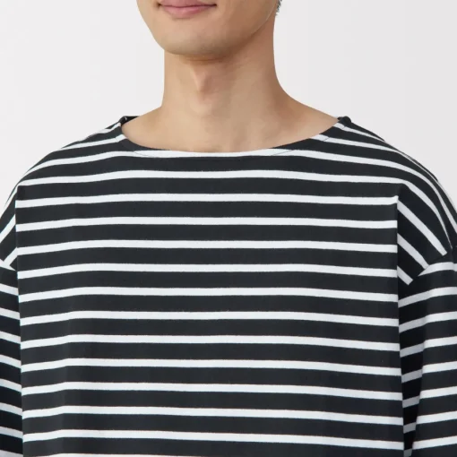 Sale Men's Washed Heavyweight Boat Neck Half Sleeve T-Shirt T-Shirts