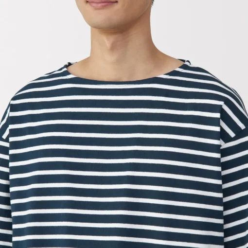 Sale Men's Washed Heavyweight Boat Neck Half Sleeve T-Shirt T-Shirts