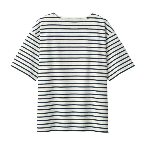 Sale Men's Washed Heavyweight Boat Neck Half Sleeve T-Shirt T-Shirts