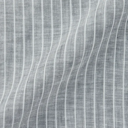 Hot Men's Washed Linen Striped Shirt Shirts & Polos