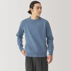 New Men's Washed Milano Ribbed Crew Neck Sweater Sweaters & Cardigans