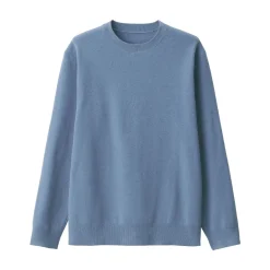 New Men's Washed Milano Ribbed Crew Neck Sweater Sweaters & Cardigans