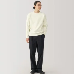 New Men's Washed Milano Ribbed Crew Neck Sweater Sweaters & Cardigans
