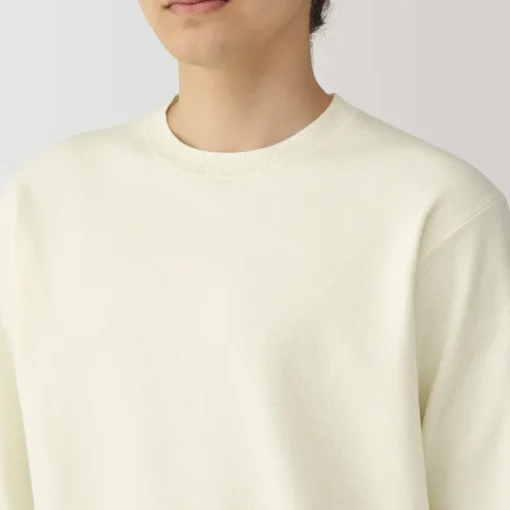 New Men's Washed Milano Ribbed Crew Neck Sweater Sweaters & Cardigans