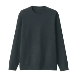 New Men's Washed Milano Ribbed Crew Neck Sweater Sweaters & Cardigans
