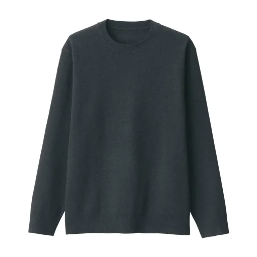 New Men's Washed Milano Ribbed Crew Neck Sweater Sweaters & Cardigans