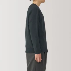 New Men's Washed Milano Ribbed Crew Neck Sweater Sweaters & Cardigans