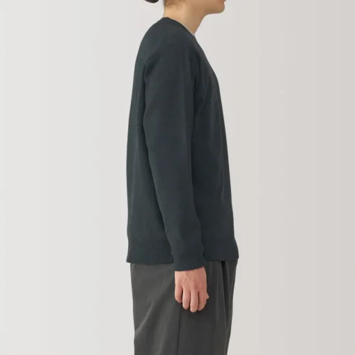 New Men's Washed Milano Ribbed Crew Neck Sweater Sweaters & Cardigans