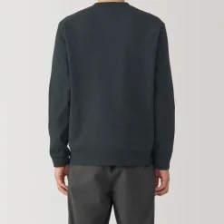 New Men's Washed Milano Ribbed Crew Neck Sweater Sweaters & Cardigans
