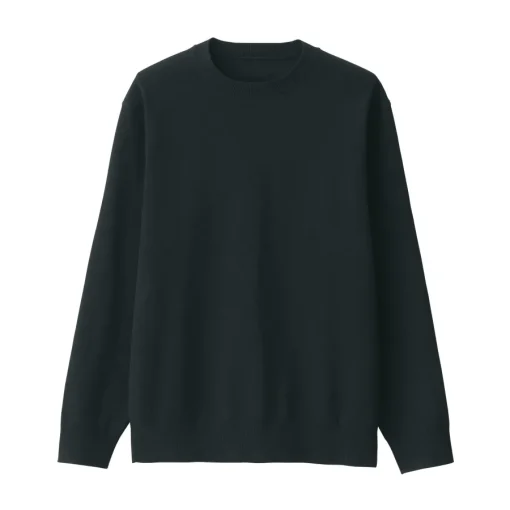 New Men's Washed Milano Ribbed Crew Neck Sweater Sweaters & Cardigans
