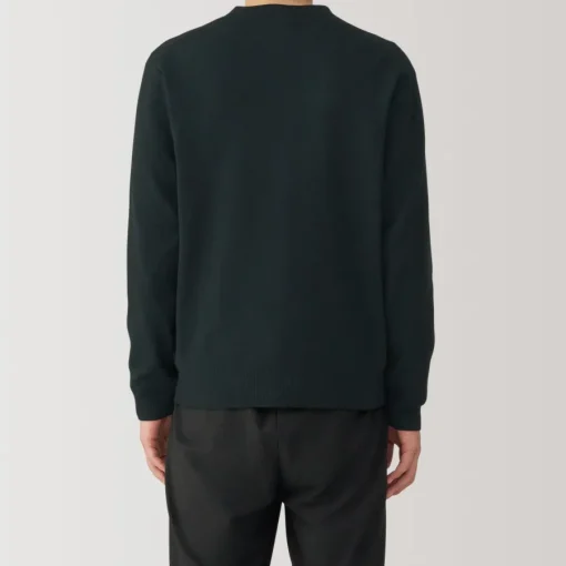 New Men's Washed Milano Ribbed Crew Neck Sweater Sweaters & Cardigans
