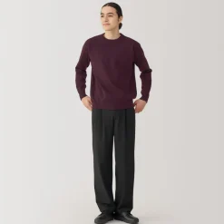 New Men's Washed Milano Ribbed Crew Neck Sweater Sweaters & Cardigans