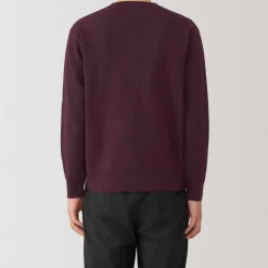 New Men's Washed Milano Ribbed Crew Neck Sweater Sweaters & Cardigans
