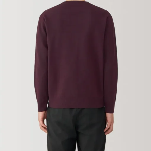 New Men's Washed Milano Ribbed Crew Neck Sweater Sweaters & Cardigans