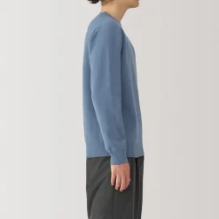 New Men's Washed Milano Ribbed Crew Neck Sweater Sweaters & Cardigans