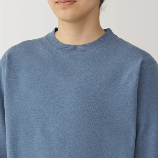 New Men's Washed Milano Ribbed Crew Neck Sweater Sweaters & Cardigans