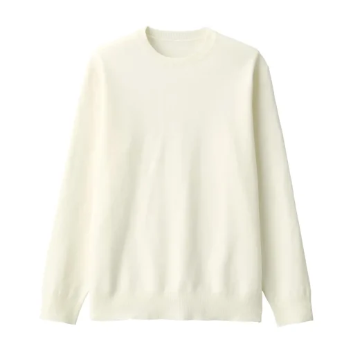 New Men's Washed Milano Ribbed Crew Neck Sweater Sweaters & Cardigans