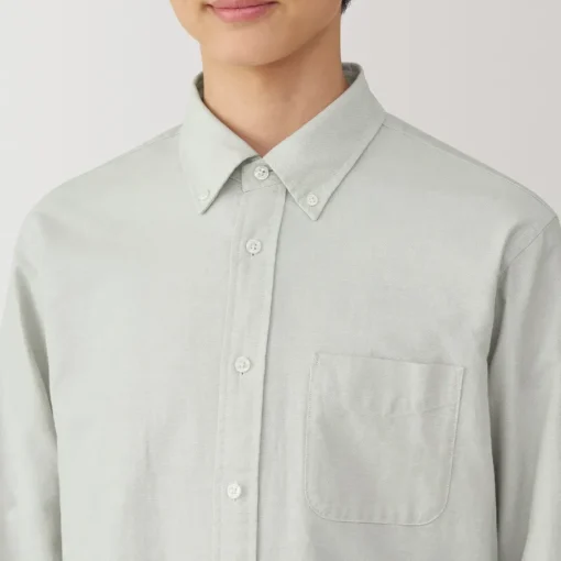 Clearance Men's Washed Oxford Button Down Long Sleeve Shirt Shirts & Polos