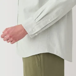Clearance Men's Washed Oxford Button Down Long Sleeve Shirt Shirts & Polos