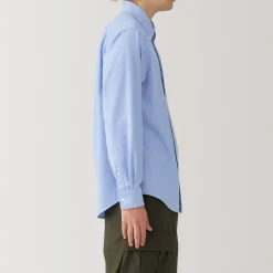 Clearance Men's Washed Oxford Button Down Long Sleeve Shirt Shirts & Polos