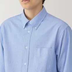 Clearance Men's Washed Oxford Button Down Long Sleeve Shirt Shirts & Polos