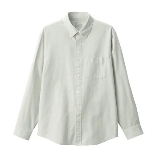 Clearance Men's Washed Oxford Button Down Long Sleeve Shirt Shirts & Polos