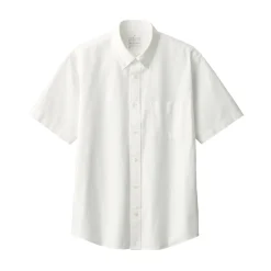 Clearance Men's Washed Oxford Button Down Short Sleeve Shirt Shirts & Polos