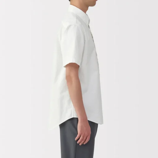 Clearance Men's Washed Oxford Button Down Short Sleeve Shirt Shirts & Polos