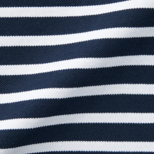Hot Men's Washed Pique Polo Shirt Stripe Shirts & Polos