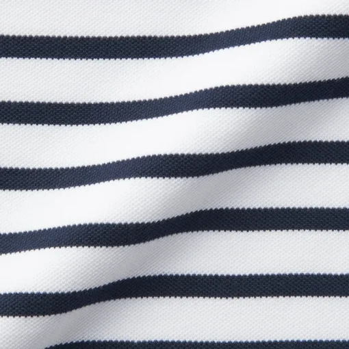 Hot Men's Washed Pique Polo Shirt Stripe Shirts & Polos