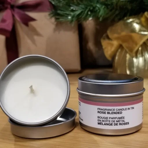 Discount Mini Tin Candle - Rose Blend Candles