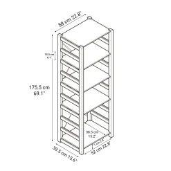 Clearance Pine Shelf Unit - Regular - Large Pine Shelving Units