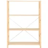 Online Pine Shelf Unit - Wide - Medium Pine Shelving Units