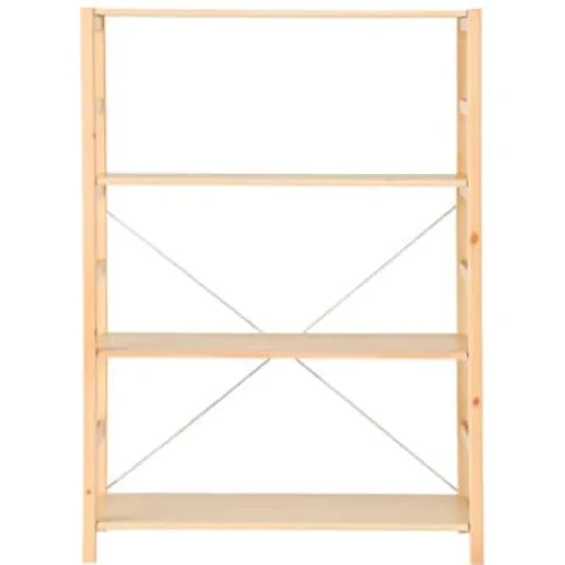Online Pine Shelf Unit - Wide - Medium Pine Shelving Units