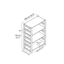 Online Pine Shelf Unit - Wide - Medium Pine Shelving Units