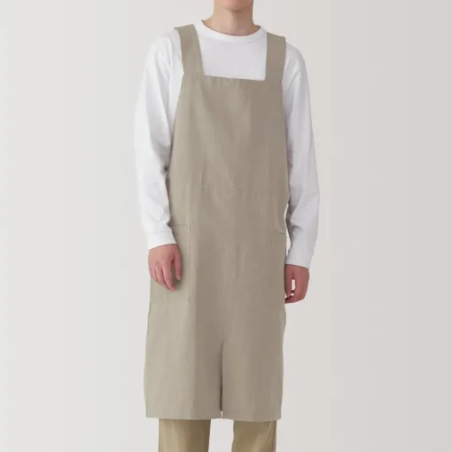 Sale Plain Weave Cotton Shoulder Strap Apron - L-XL Kitchen Utensils
