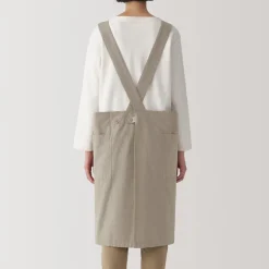 Sale Plain Weave Cotton Shoulder Strap Apron - L-XL Kitchen Utensils
