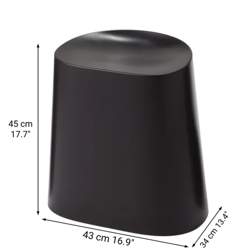Sale Polypropylene Stackable Stool Dark Gray Stools & Benches|Dining Chairs