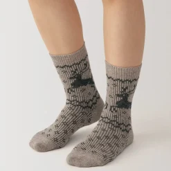 Best Right Angle Loose Top Reindeer Pattern Socks Women Socks|Socks