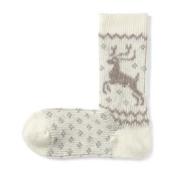 Best Right Angle Loose Top Reindeer Pattern Socks Women Socks|Socks