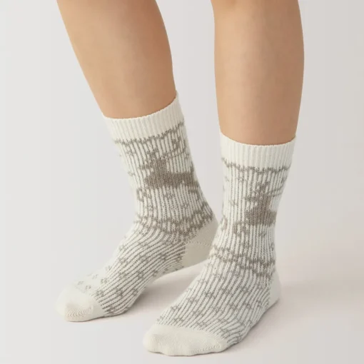 Best Right Angle Loose Top Reindeer Pattern Socks Women Socks|Socks