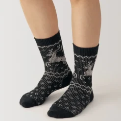 Best Right Angle Loose Top Reindeer Pattern Socks Women Socks|Socks