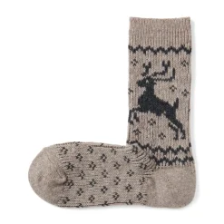 Best Right Angle Loose Top Reindeer Pattern Socks Women Socks|Socks