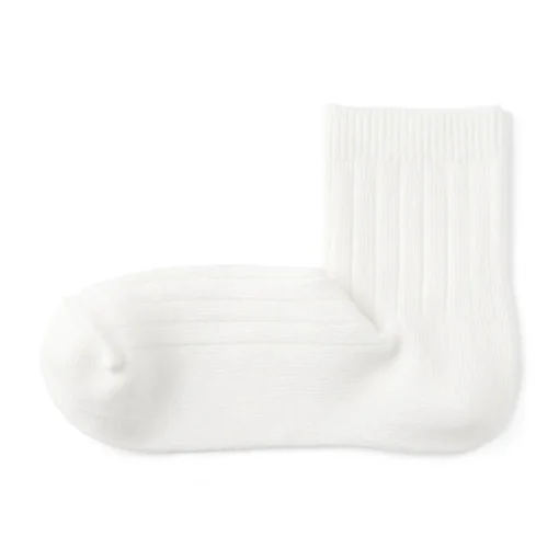 Sale Right Angle Loose Top Ribbed Short Socks Women Socks|Socks