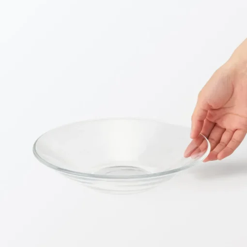 Fashion Soda Glass Shallow Bowl - Large Glassware