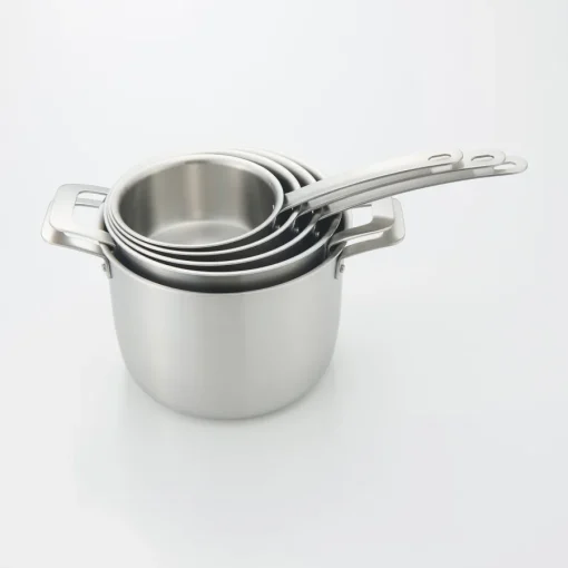 Clearance Stainless Aluminium 3-Layer Steel Milk Pan 1.05 Qt Kitchen Appliances & Cookware