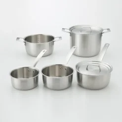 Clearance Stainless Aluminium 3-Layer Steel Milk Pan 1.05 Qt Kitchen Appliances & Cookware